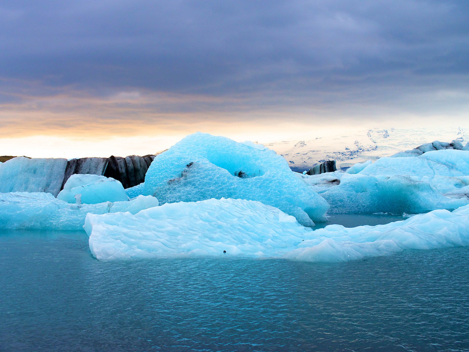 Laguna del glaciar de Jökulsárlón