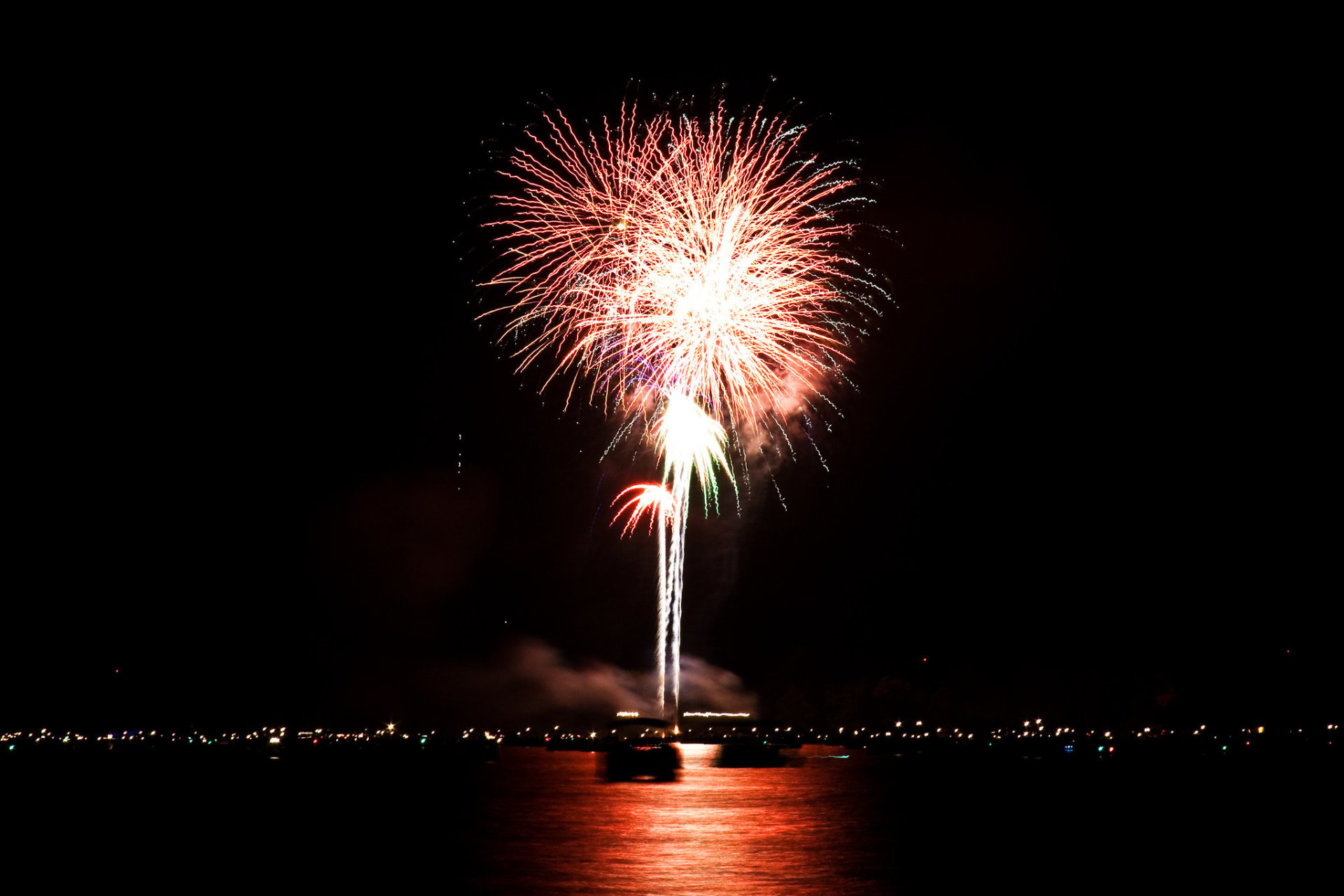 Fuegos artificiales en Buckeye Lake