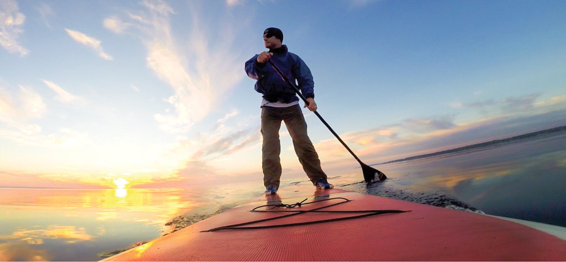 Paddleboarding em pé