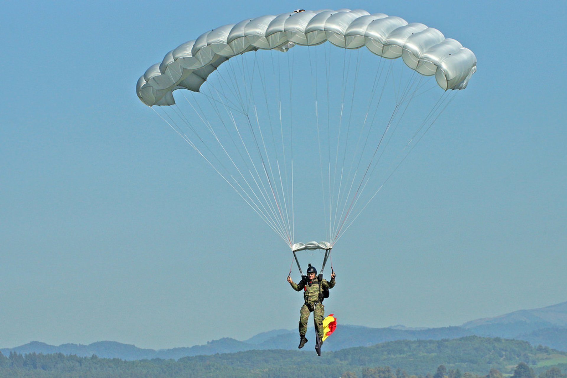 Skydiving und Paragliding