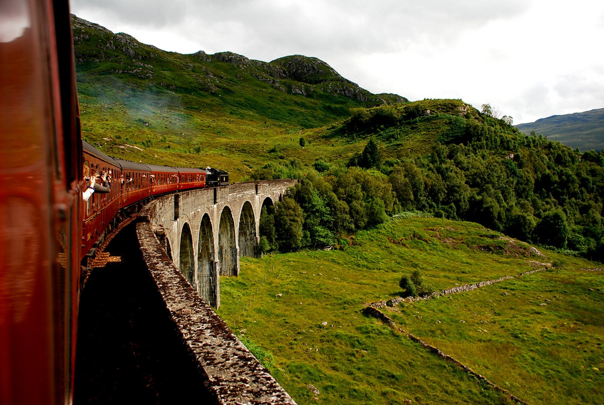 O trem de vapor jacobita