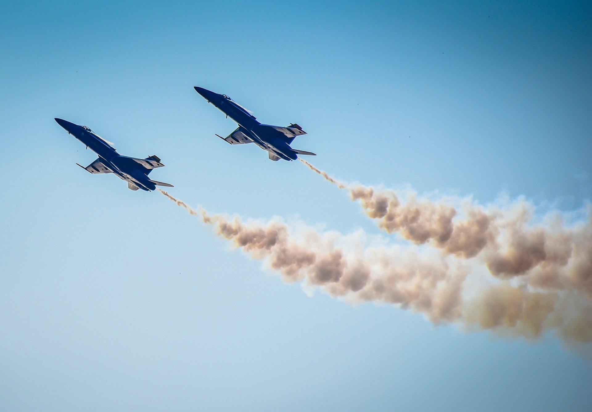 US Navy Blue Angels at Maryland Fleet Week and Air Show at Fort McHenry Baltimore MD 2020