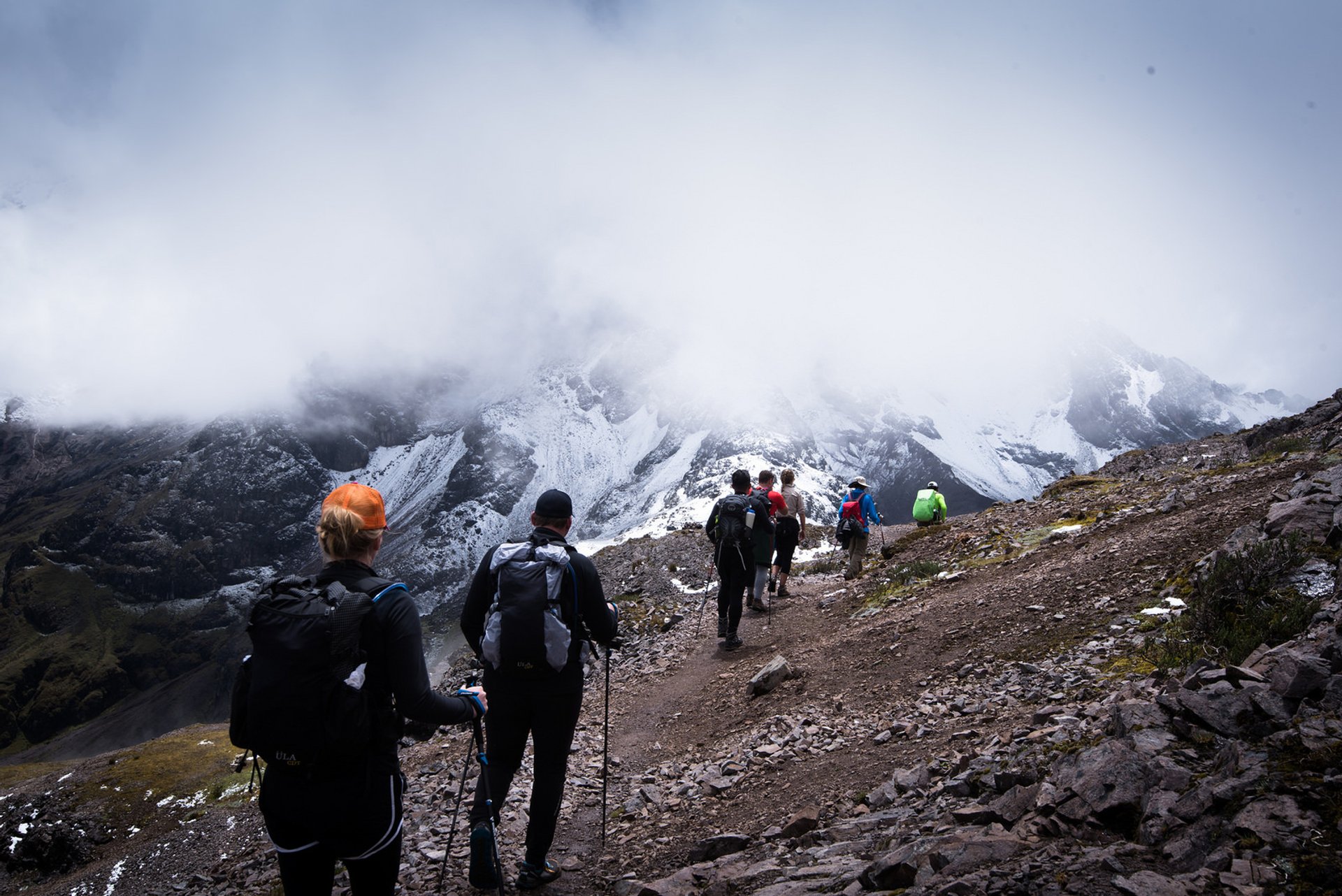 Trekking della stagione pioggia