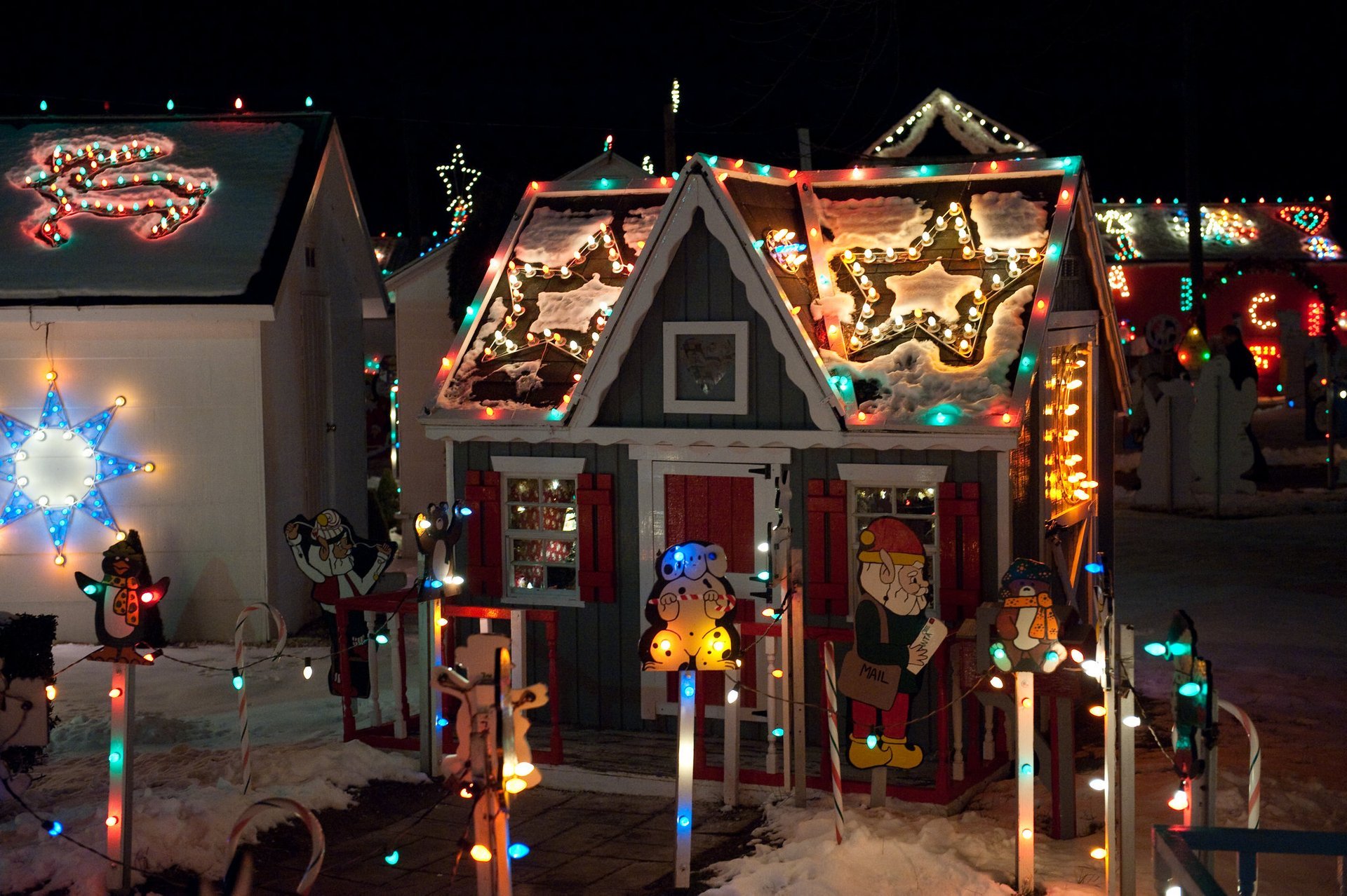 Luces de Navidad en Pensilvania