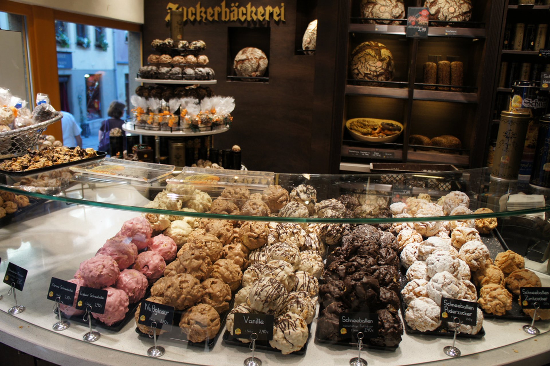 Produits alimentaires du marché de Noël