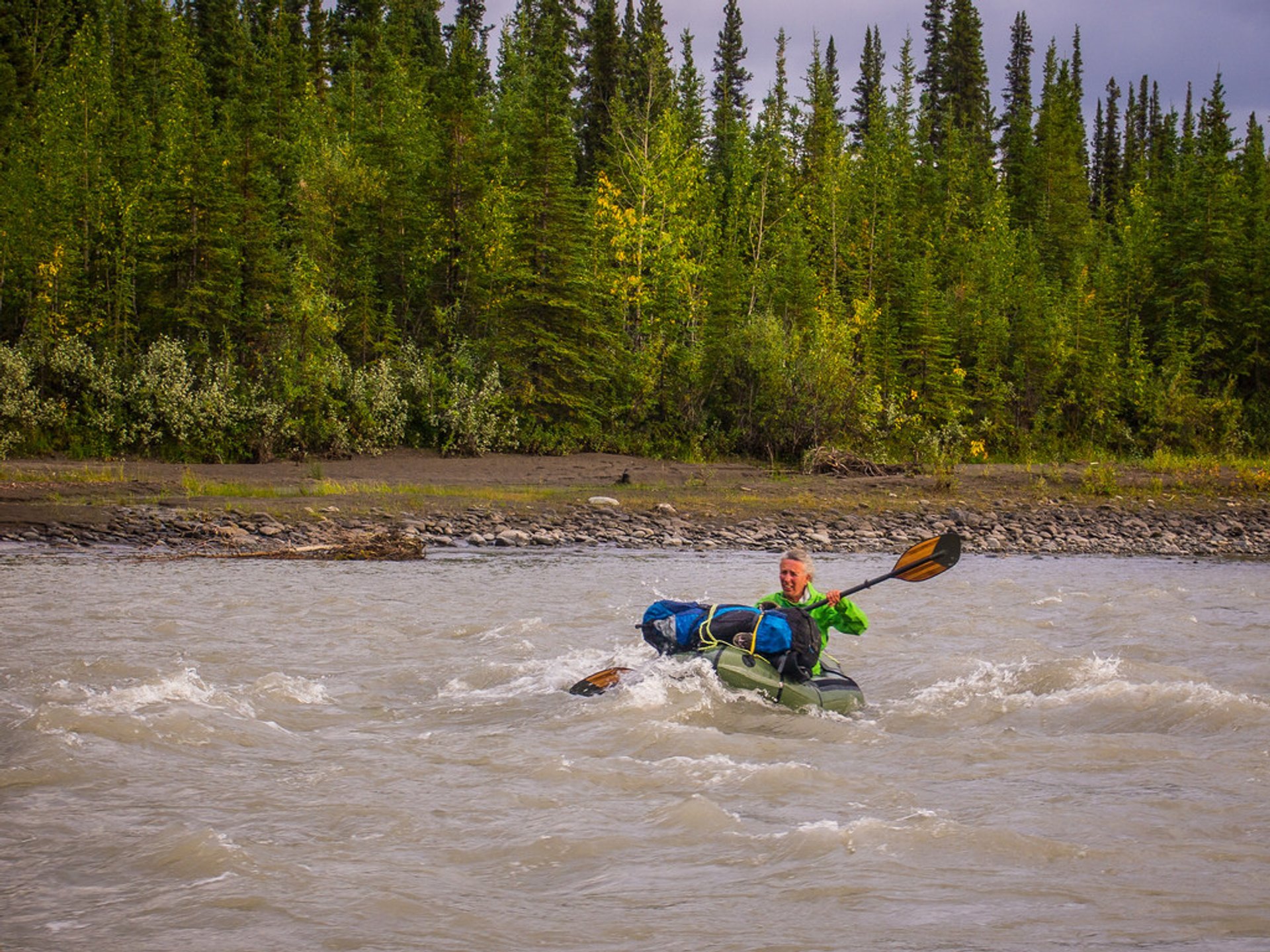 Stampede Trail y autobús 142