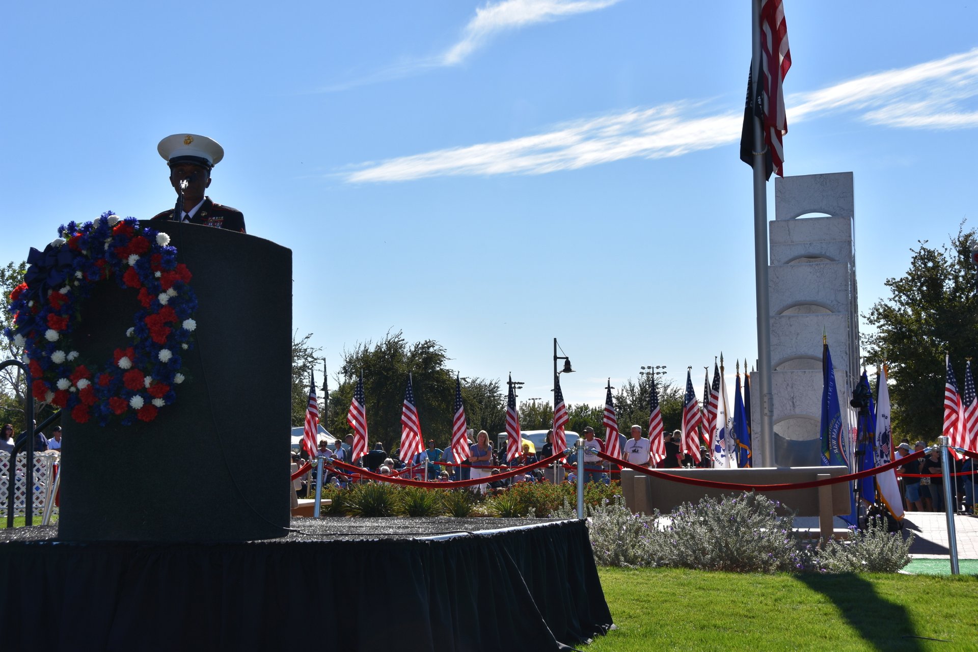 Solar Spotlight at the Anthem Veterans Memorial