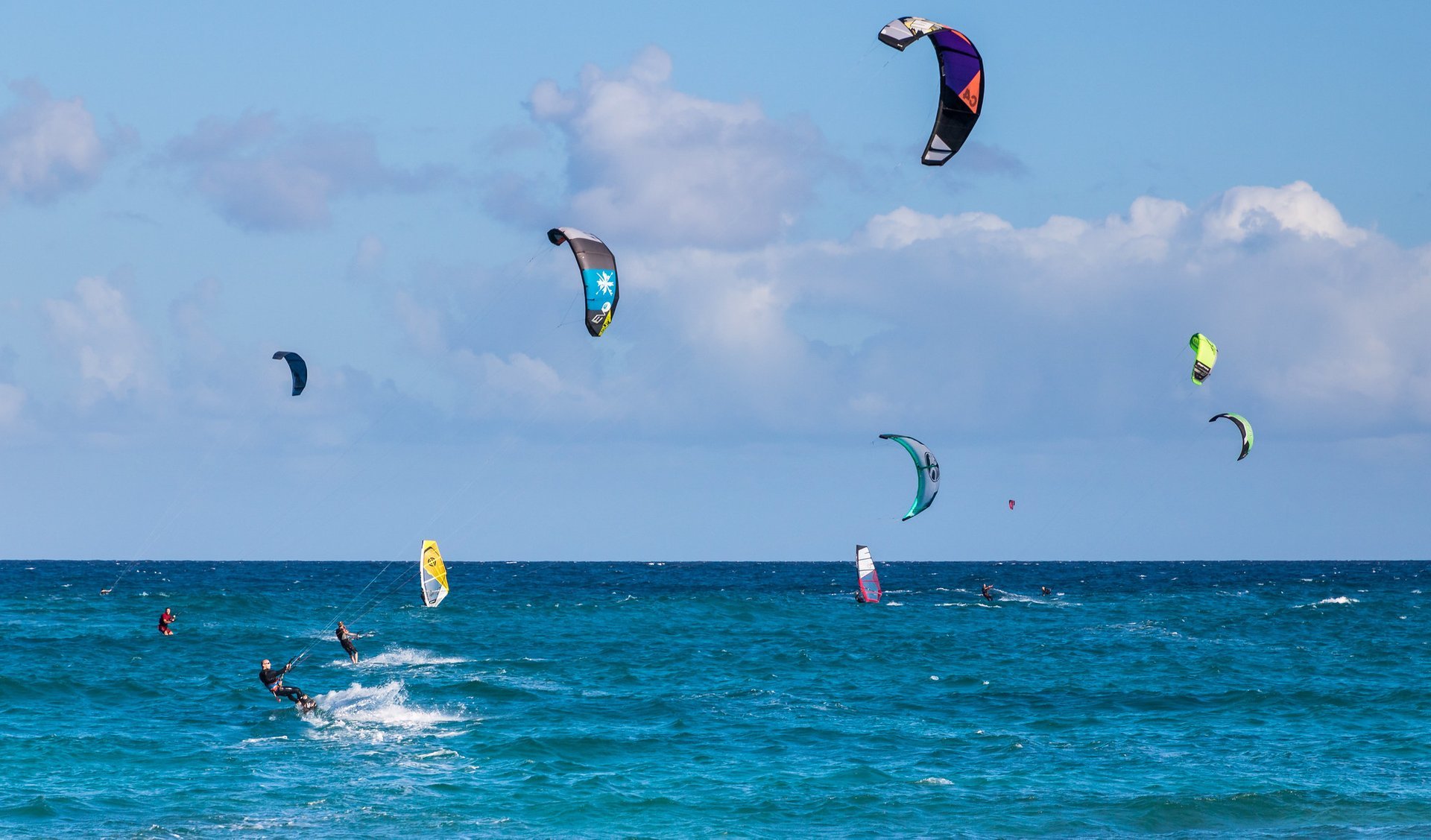 Kitesurf et planche à voile