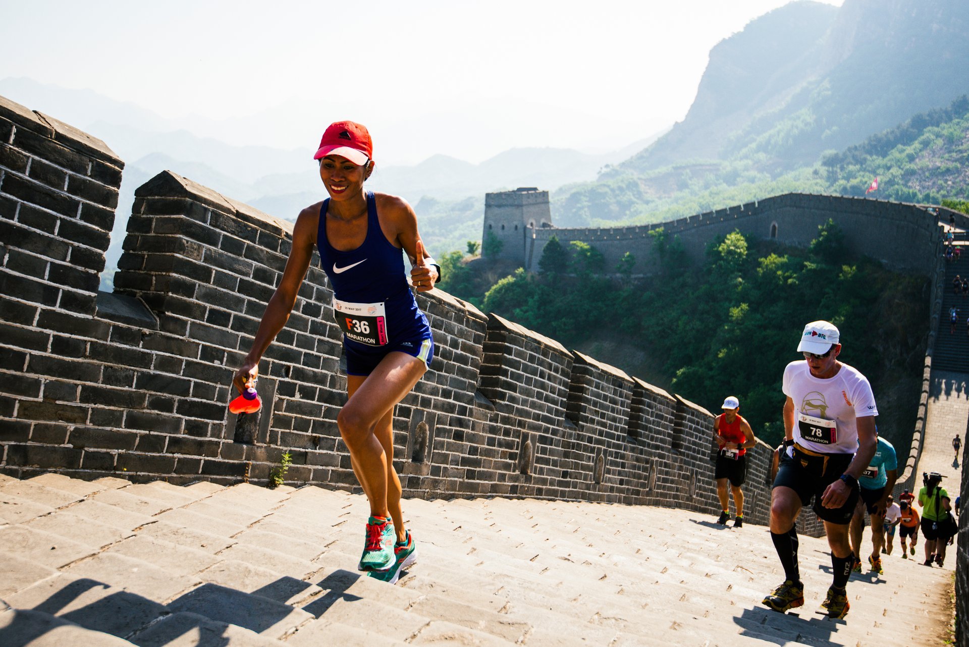 Marathon einer Chinesischen Mauer