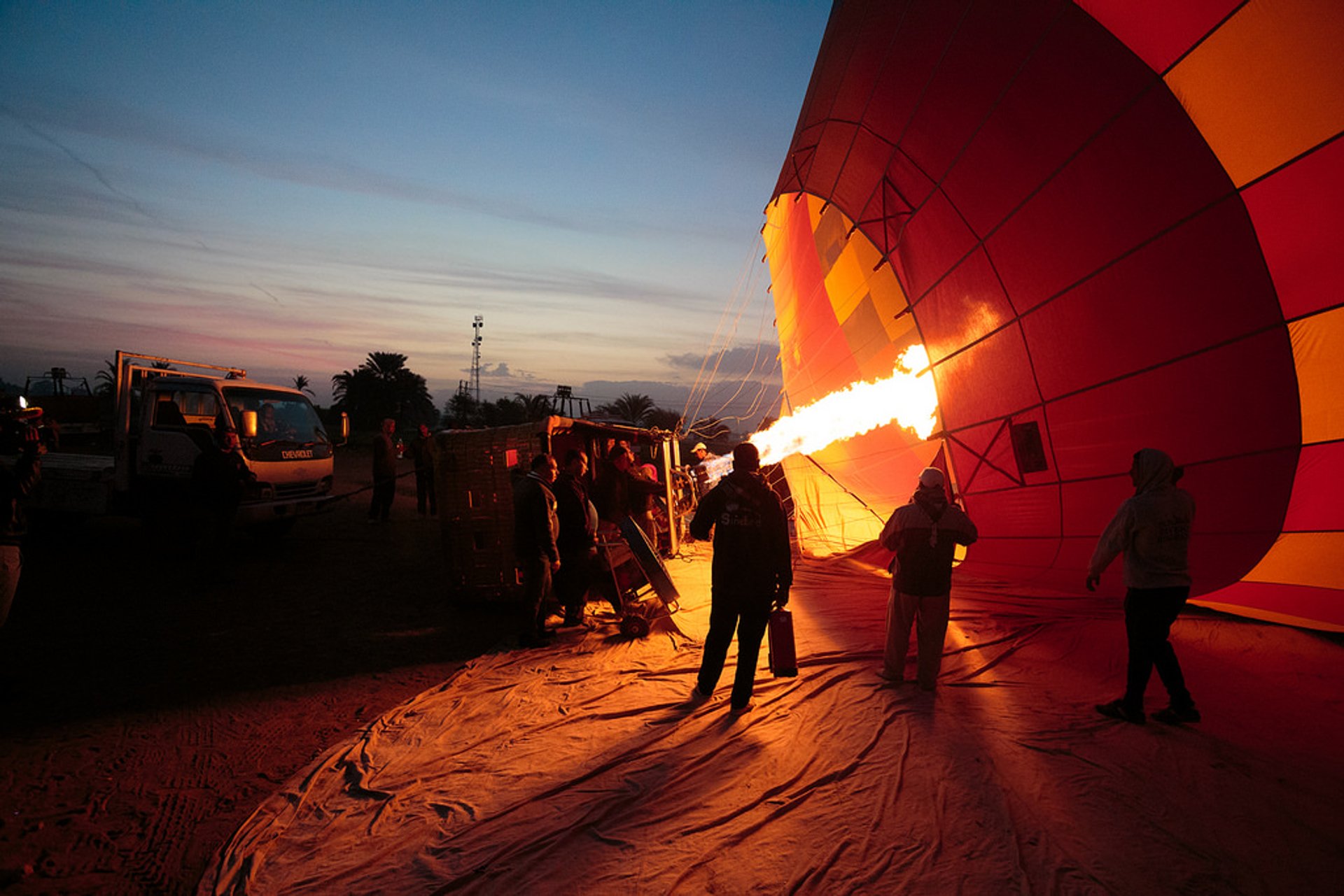 Festival de balão de ar quente em Luxor