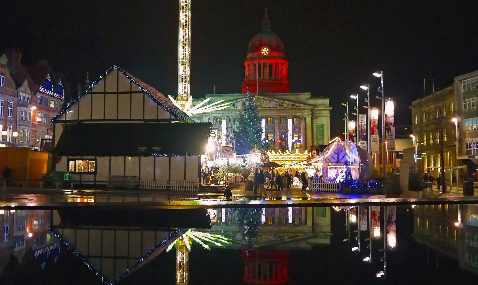 Victoria Gardens shopping mall in Lviv with Christmas decoration