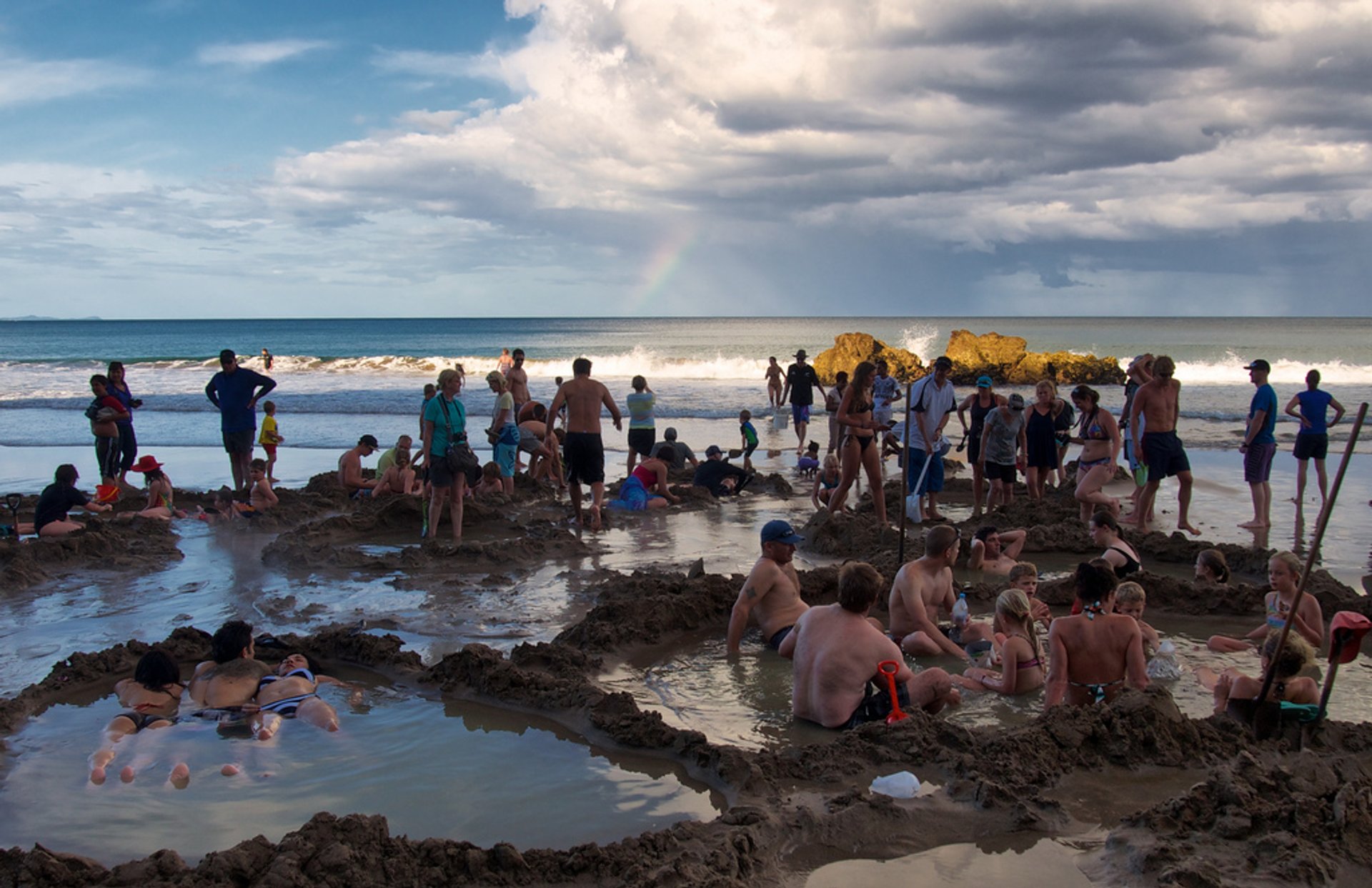 Hot Water Beach at Coromandel Peninsula