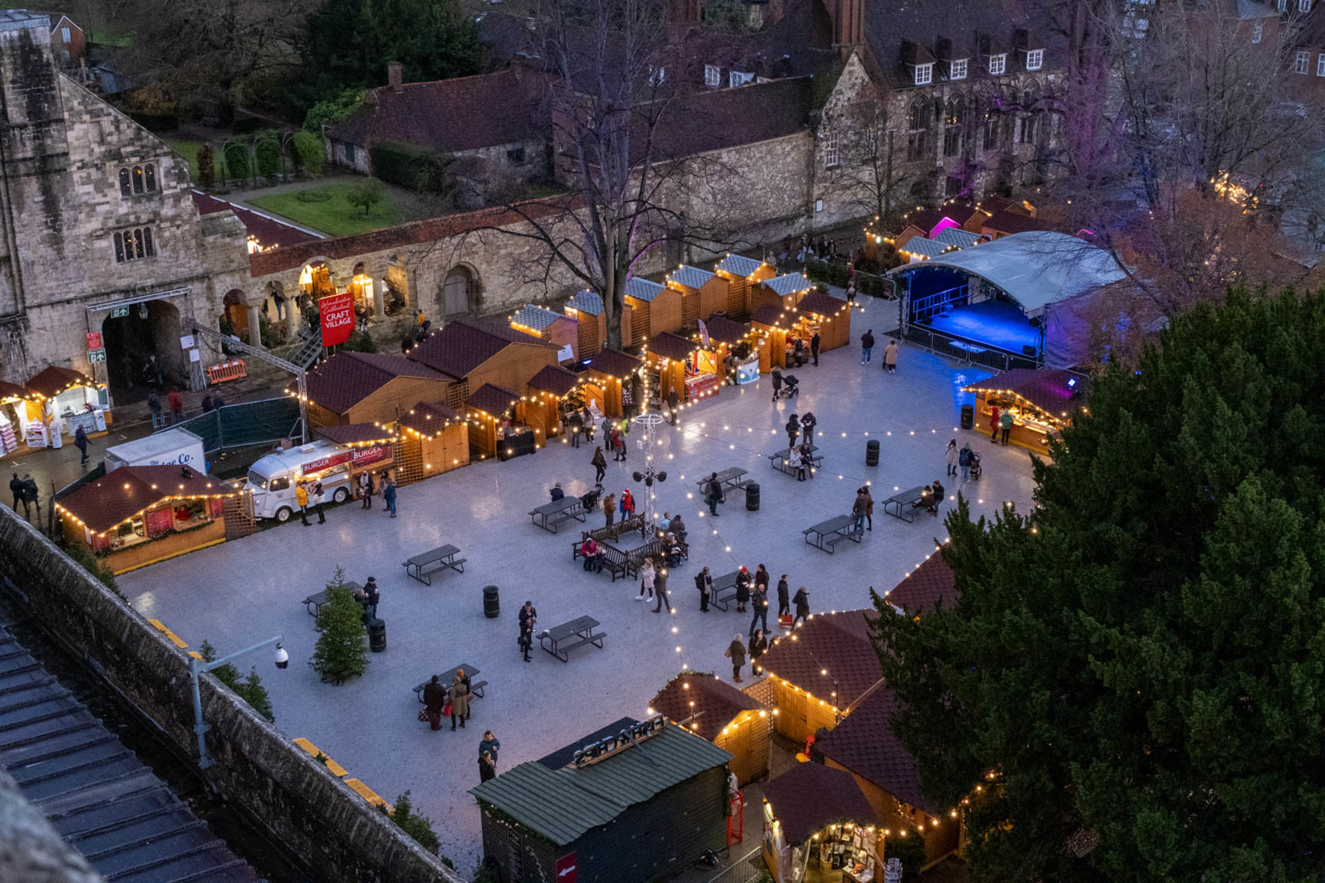 Winchester Cathedral Christmas Market in England, 2025