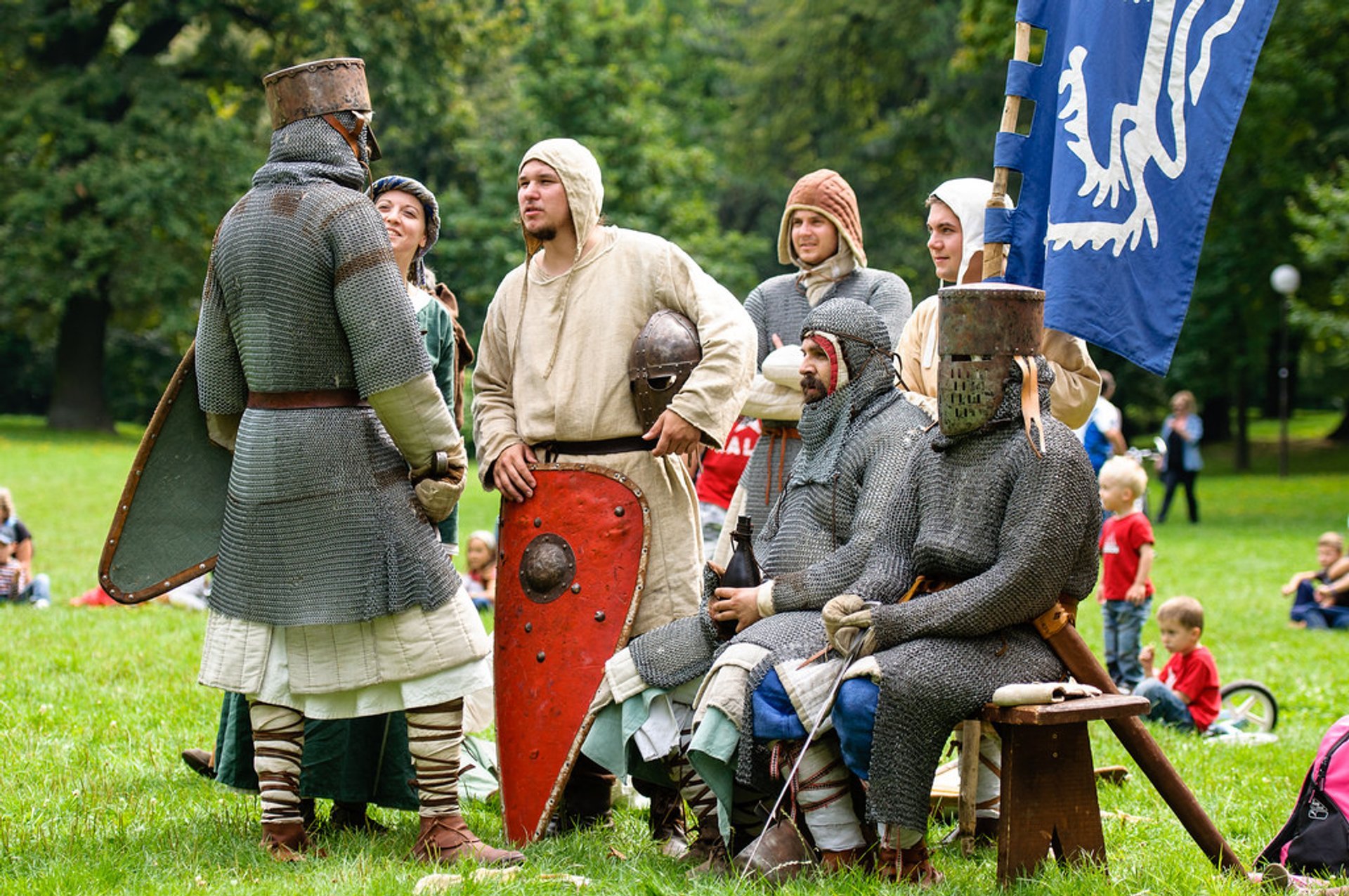 Spectacle des Chevaliers médiévaux au château de Devín