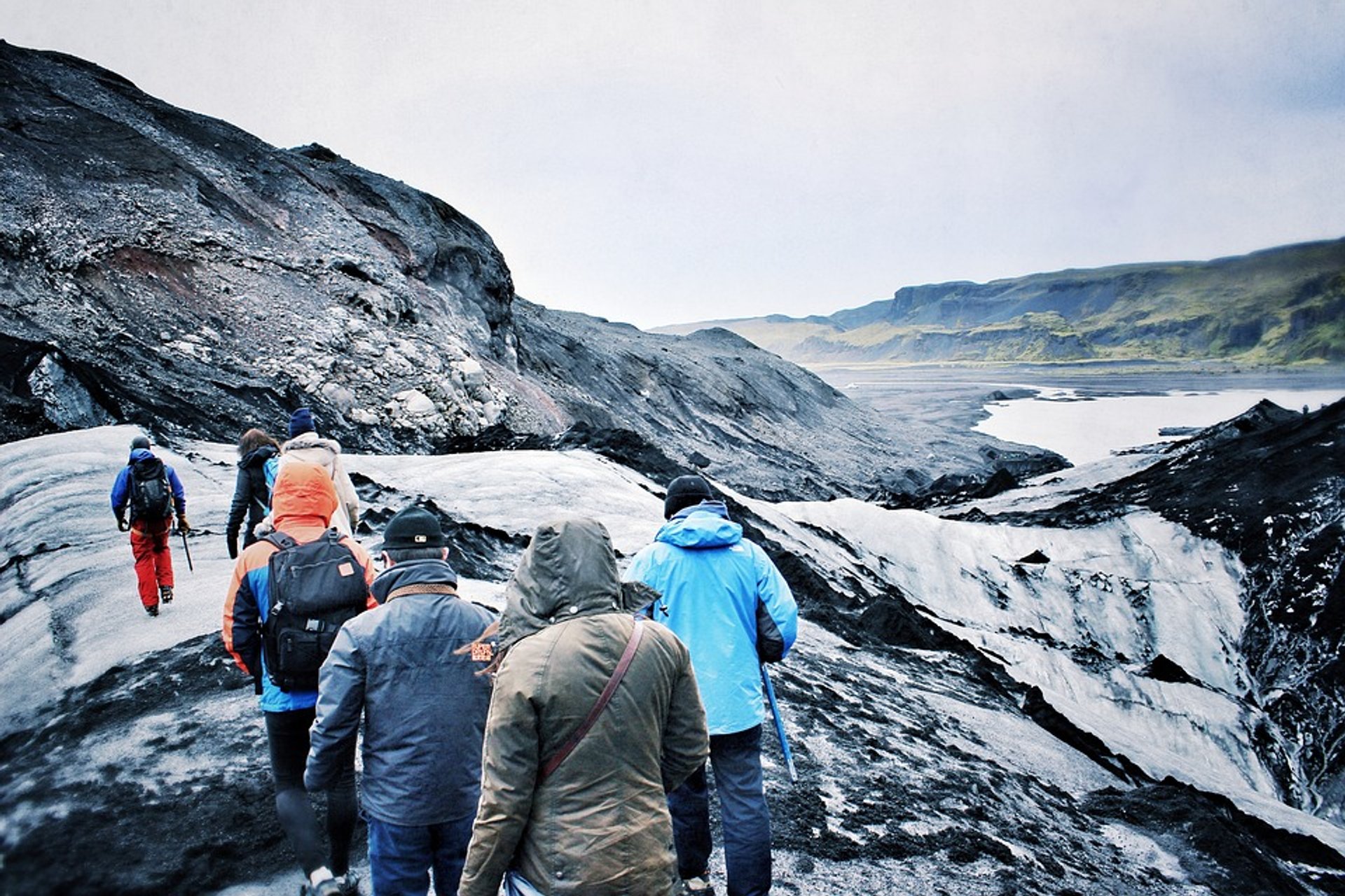 Marche sur les glaciers