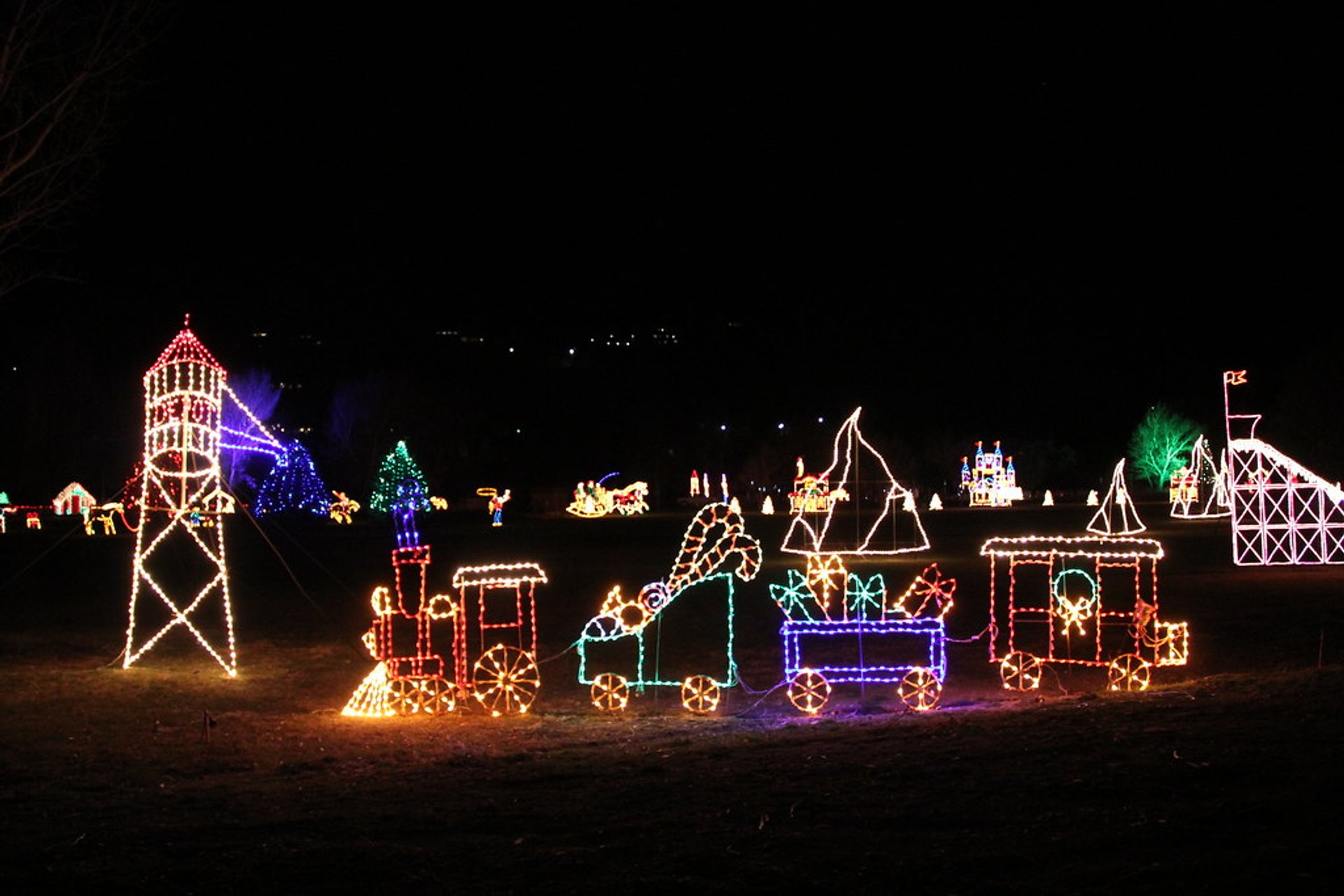 Luzes de Natal em Salt Lake City