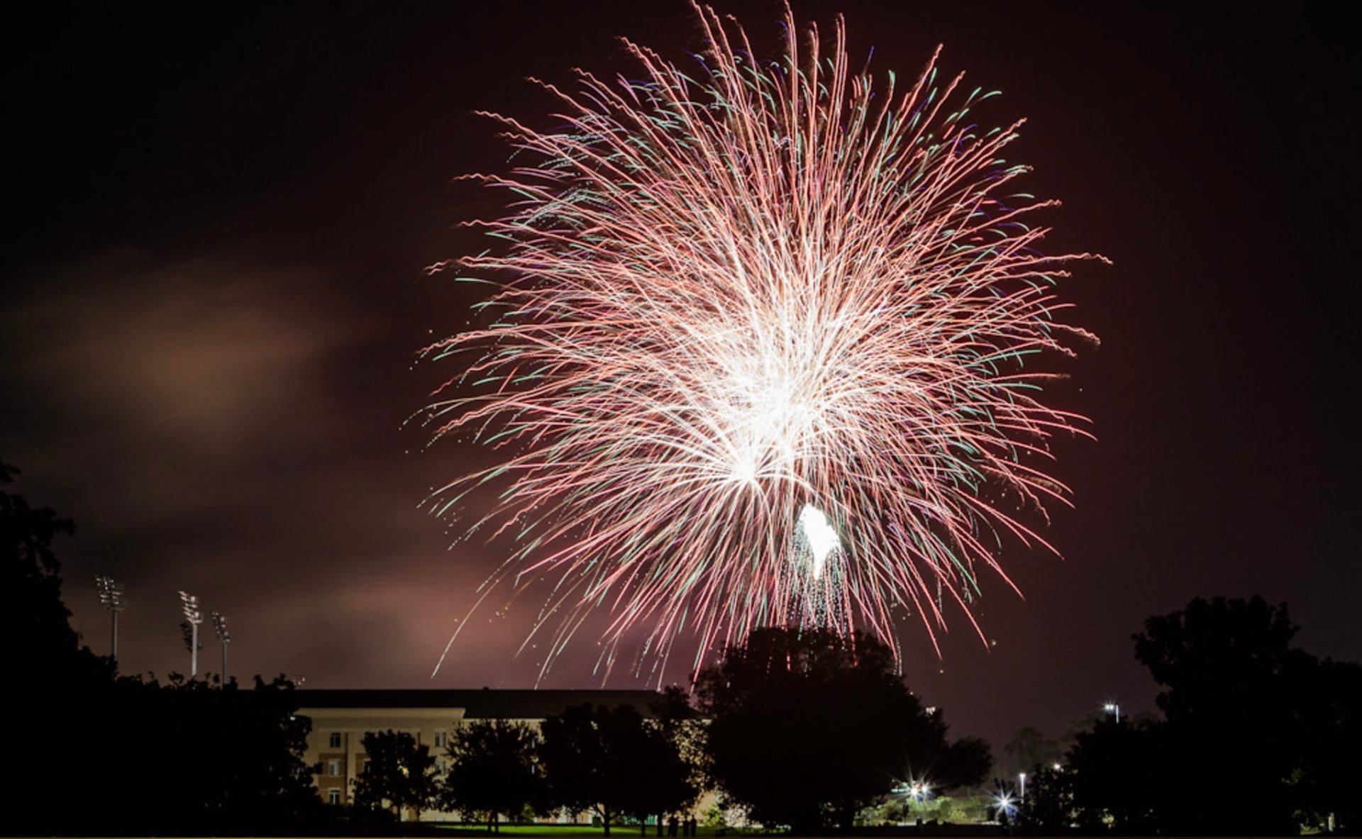 Fogos de artifício em Denton