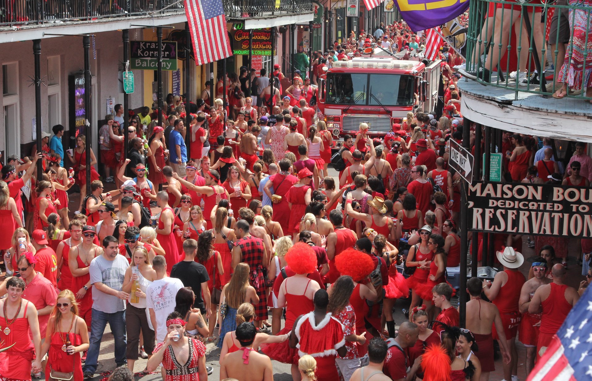 Carrera de Vestidos Rojos de Nueva Orleans