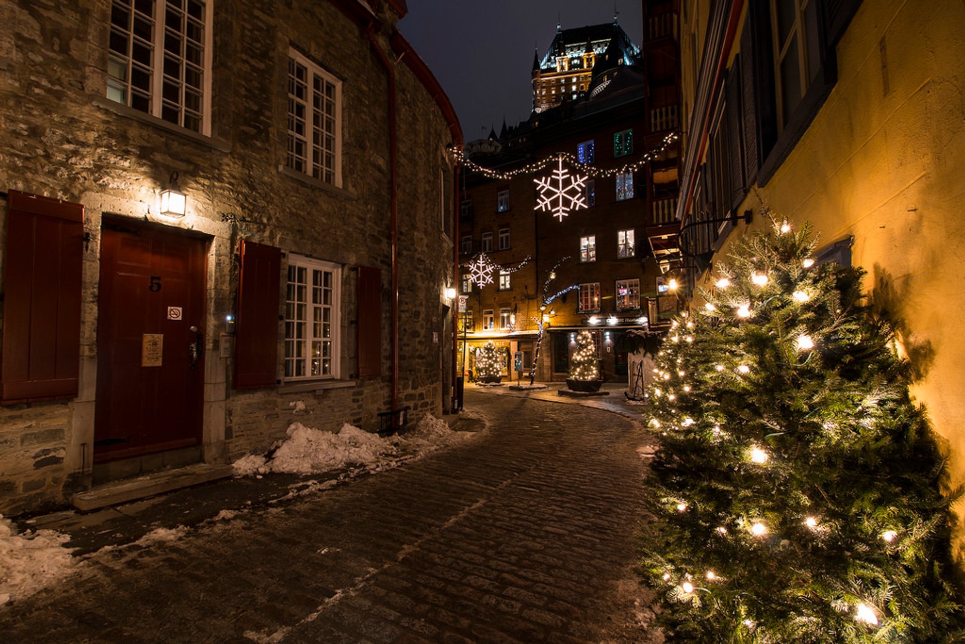 Weihnachten in der Stadt Quebec