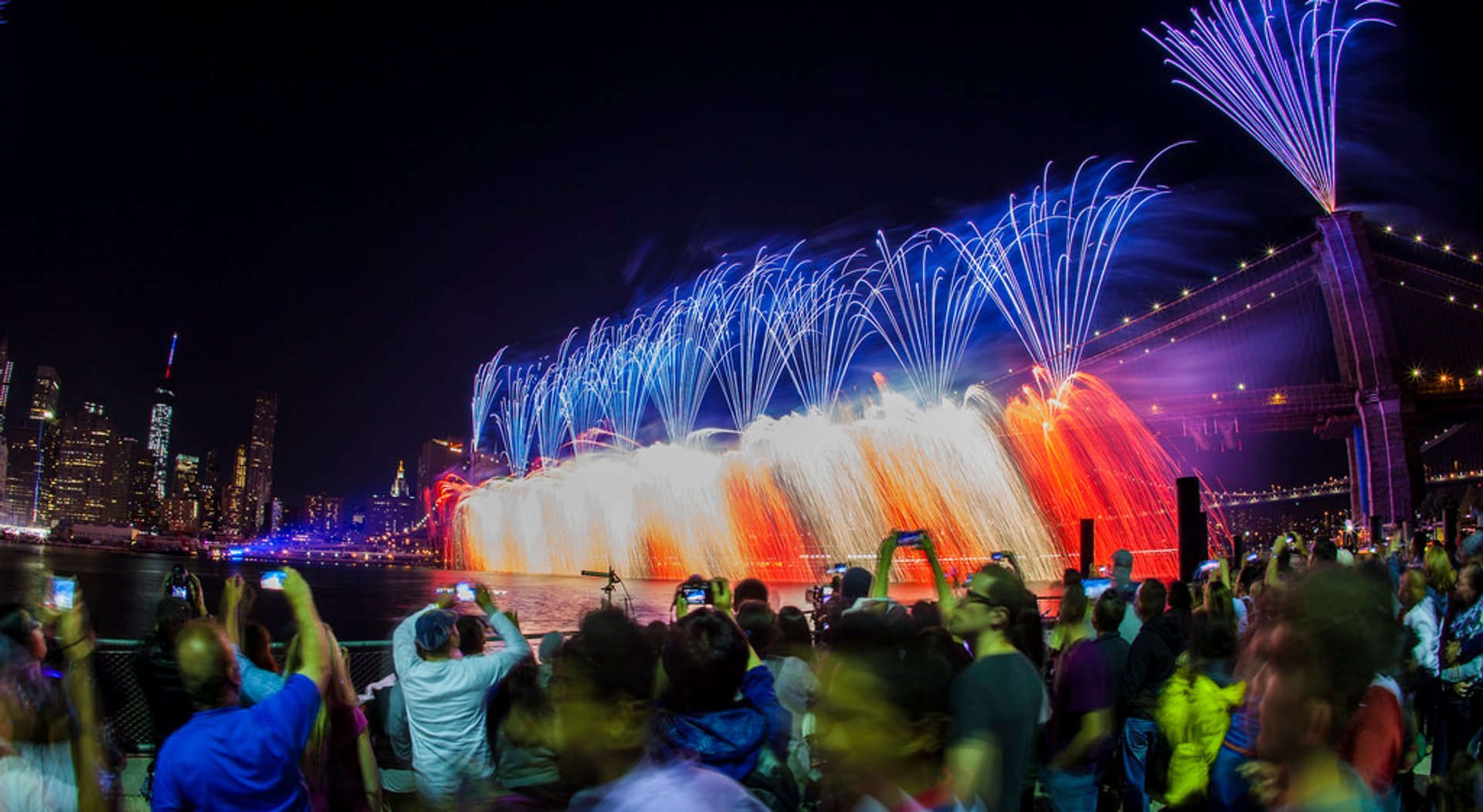 Fuegos artificiales y desfile del 4 de julio en Nueva York