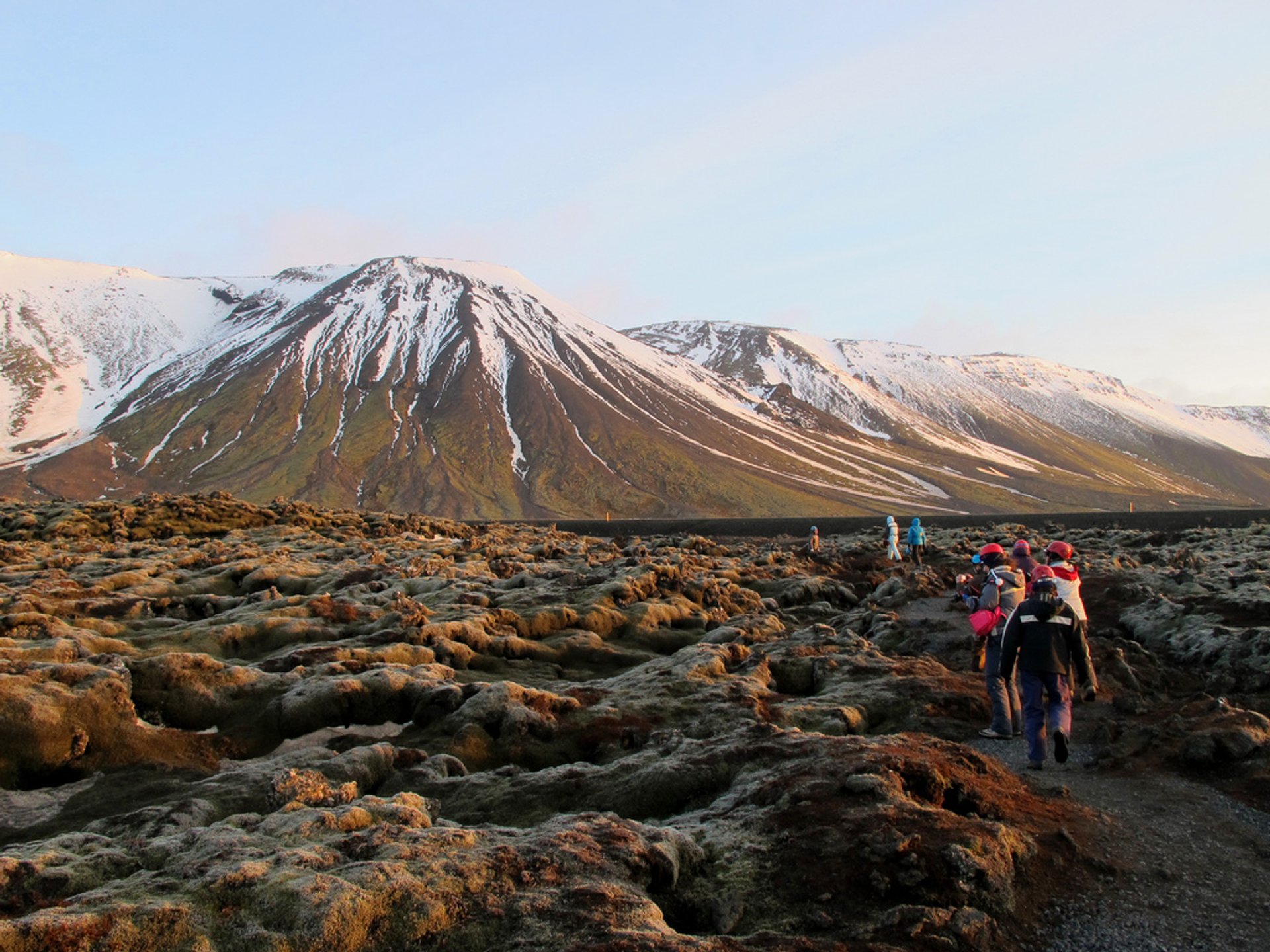 Caving in Leiðarendi Lava Tube