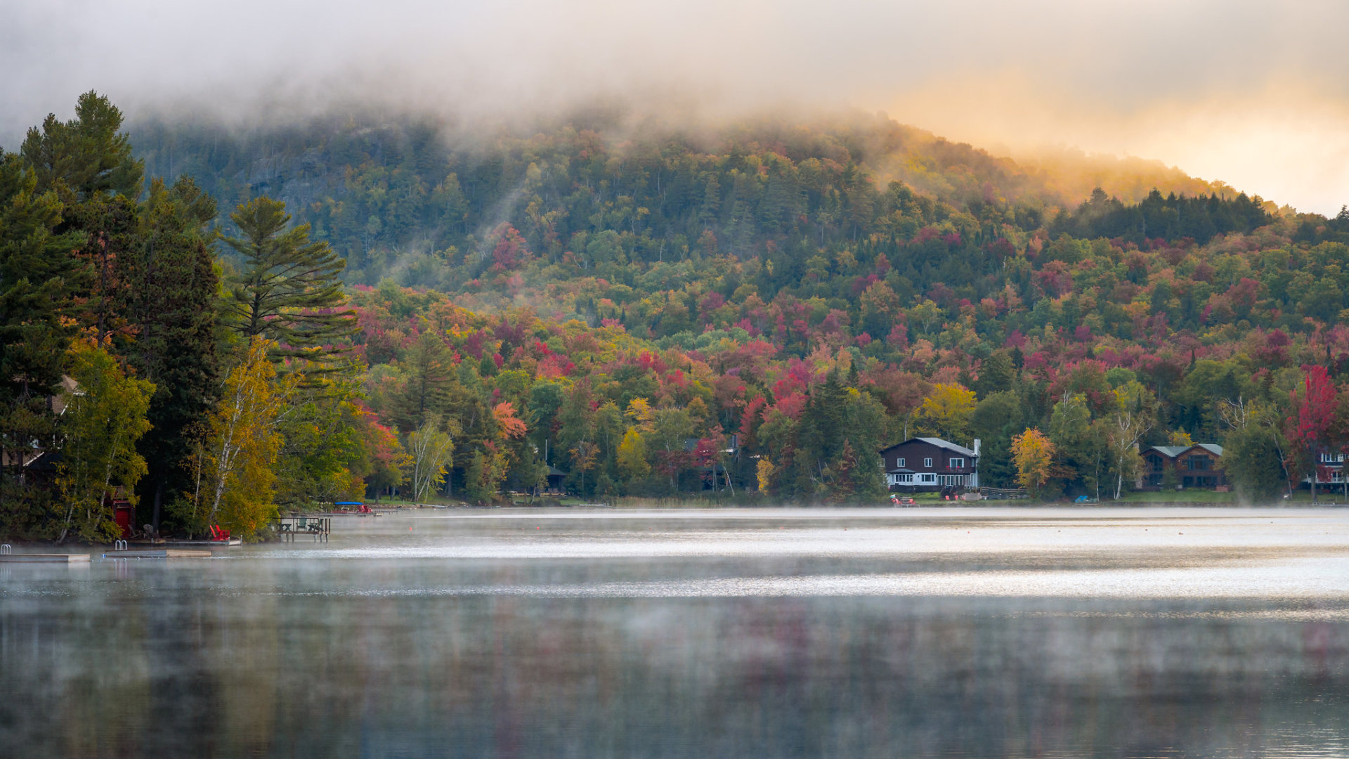 Foliage d'automne du lac Placid