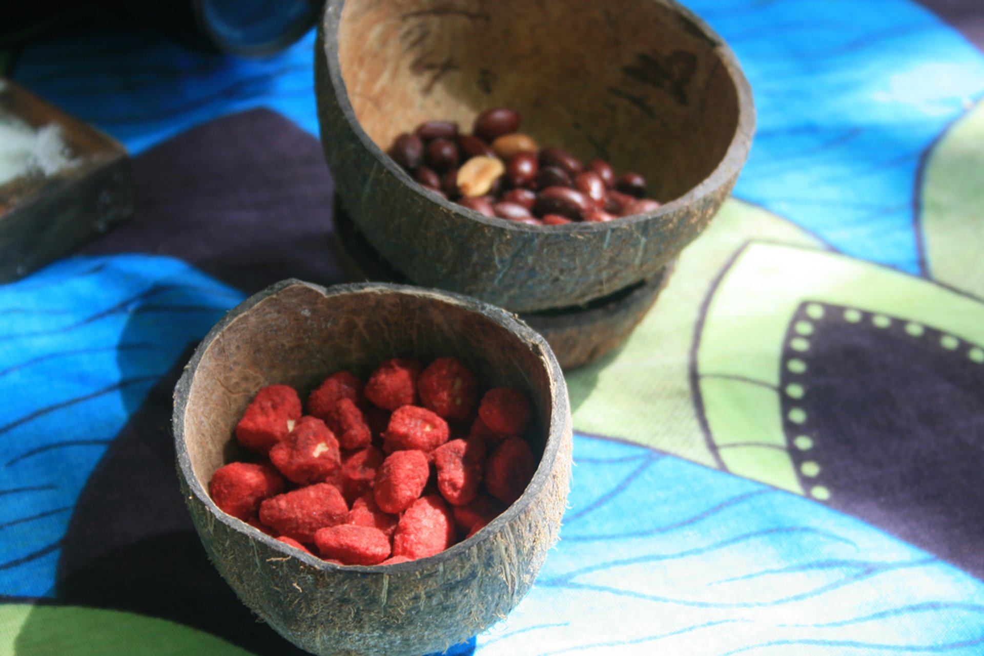 Baobab blühend und Früchte