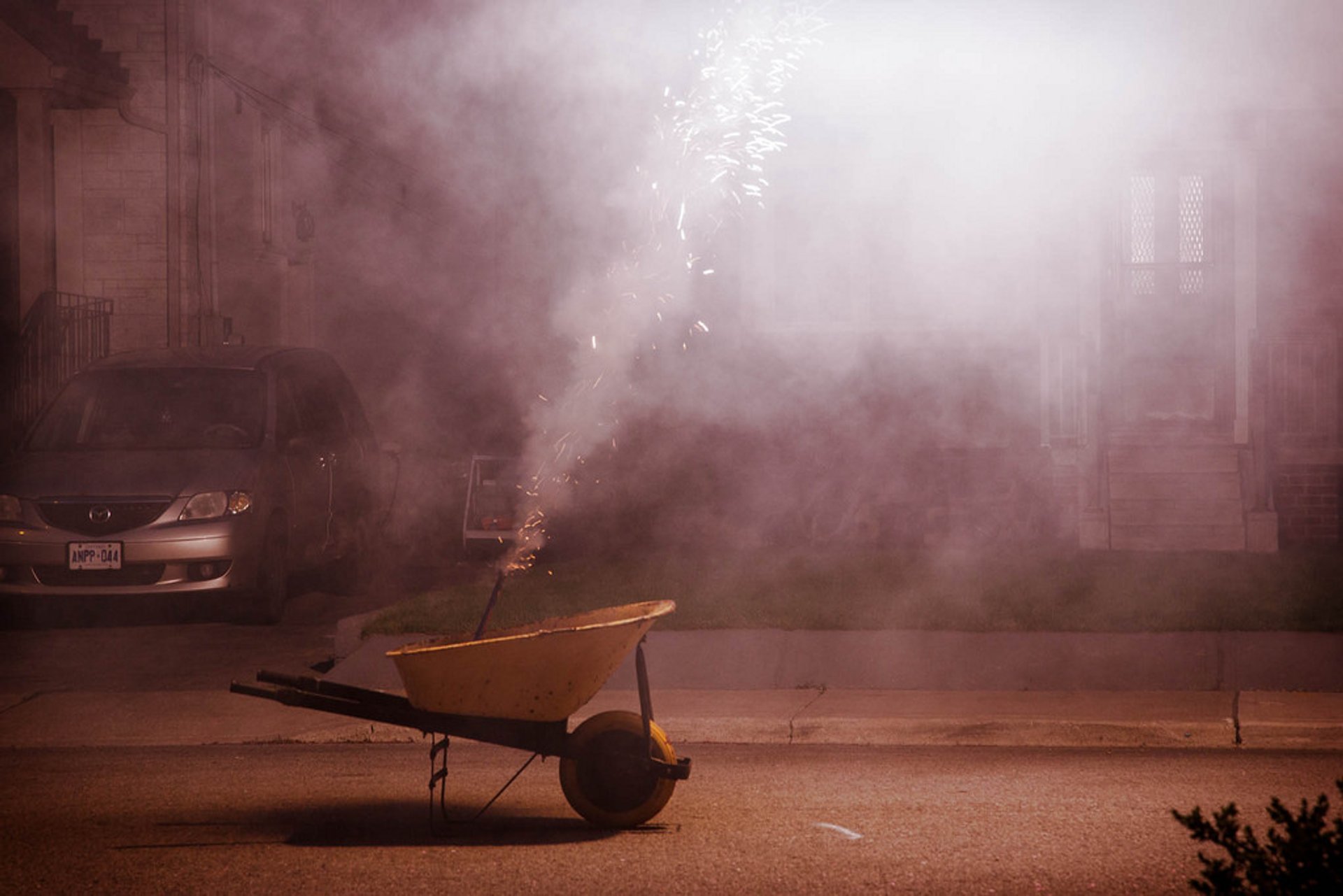 Fuegos artificiales del Día de Victoria