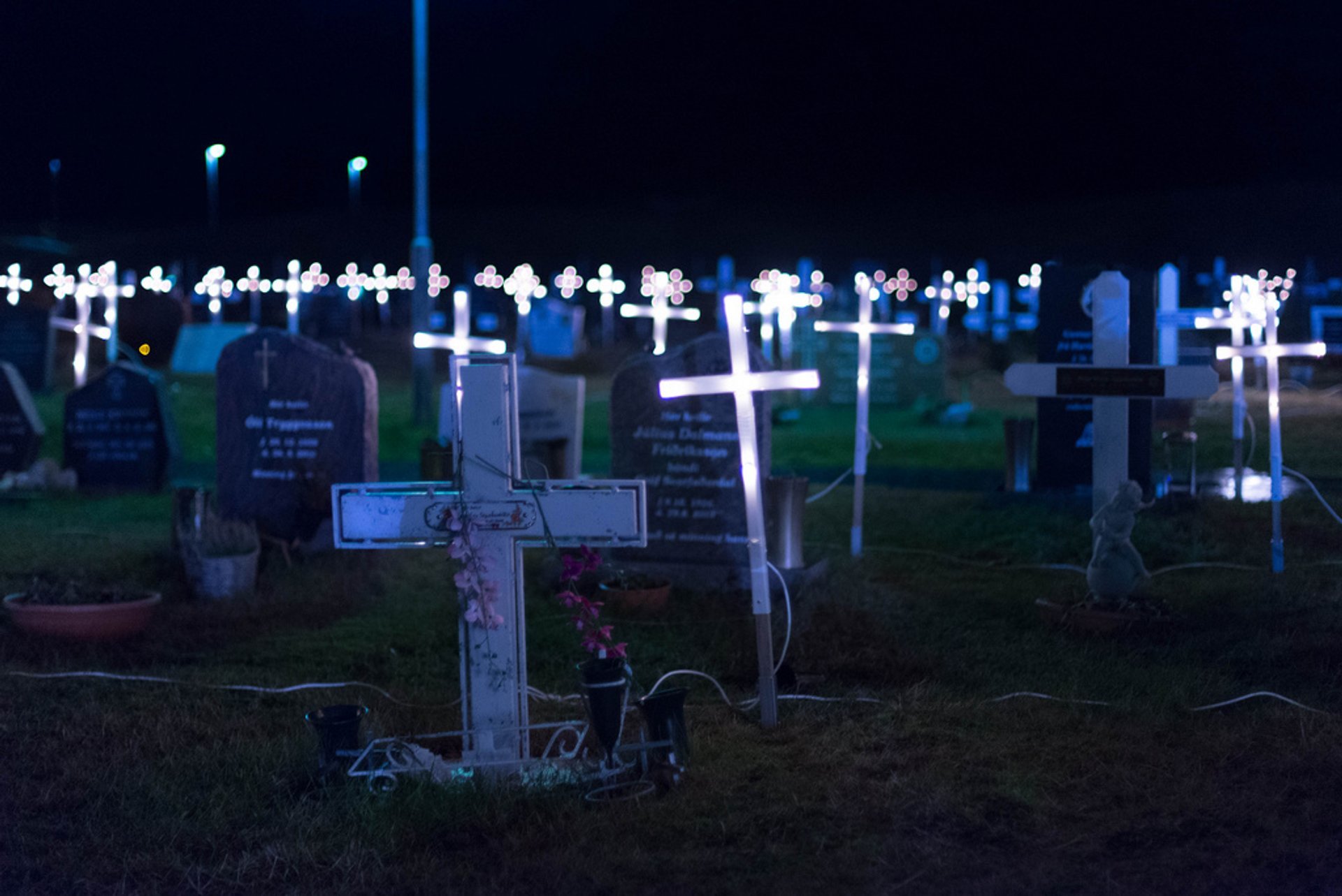 Lápidas iluminadas