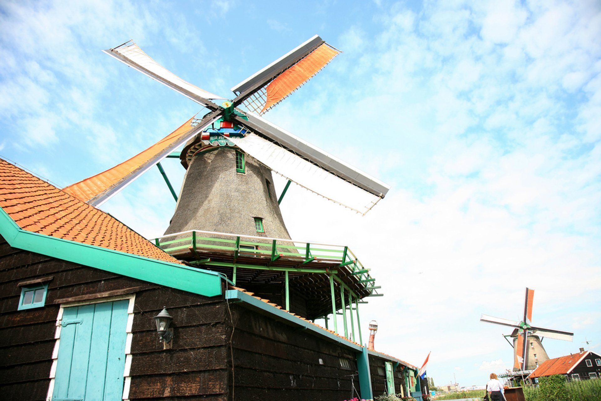 Niederländische Landschaft & Windmühlen