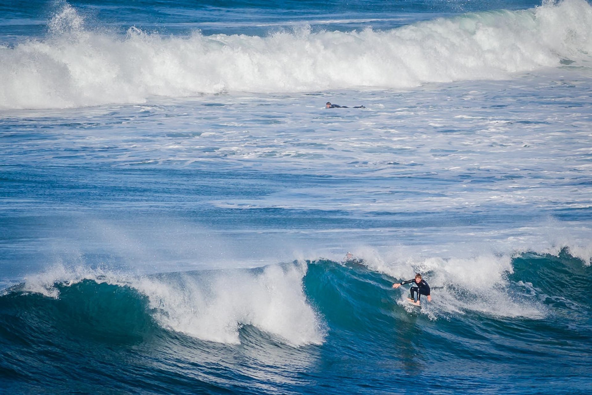 Aus der Victoria Coast surfen