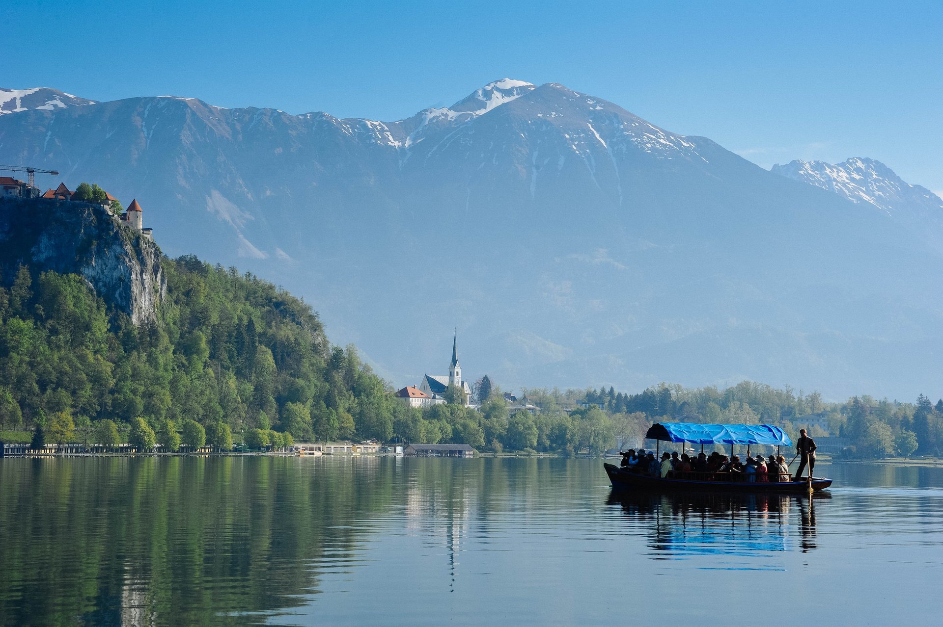 Nuoto in laghi di Bled e Bohini