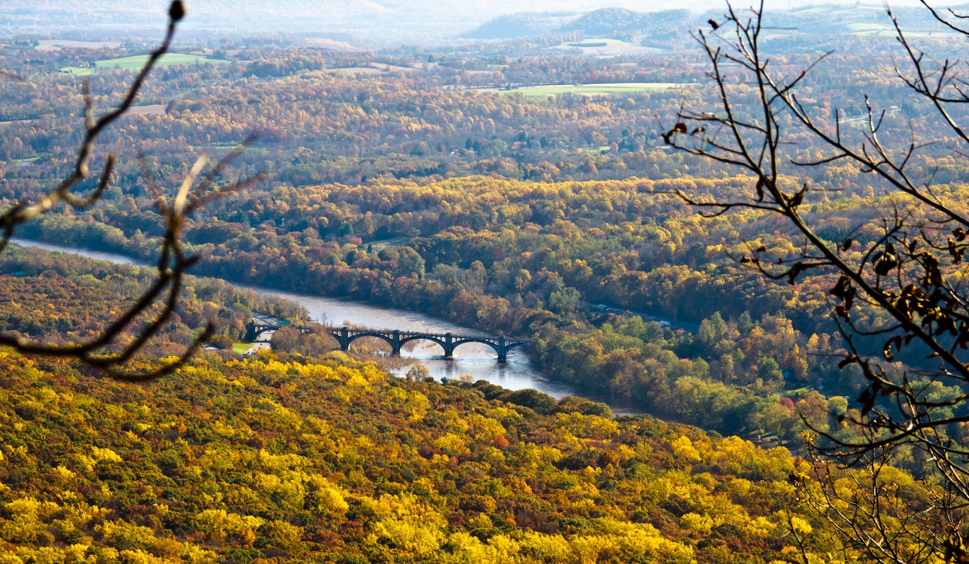 Colores de otoño en Delaware Water Gap