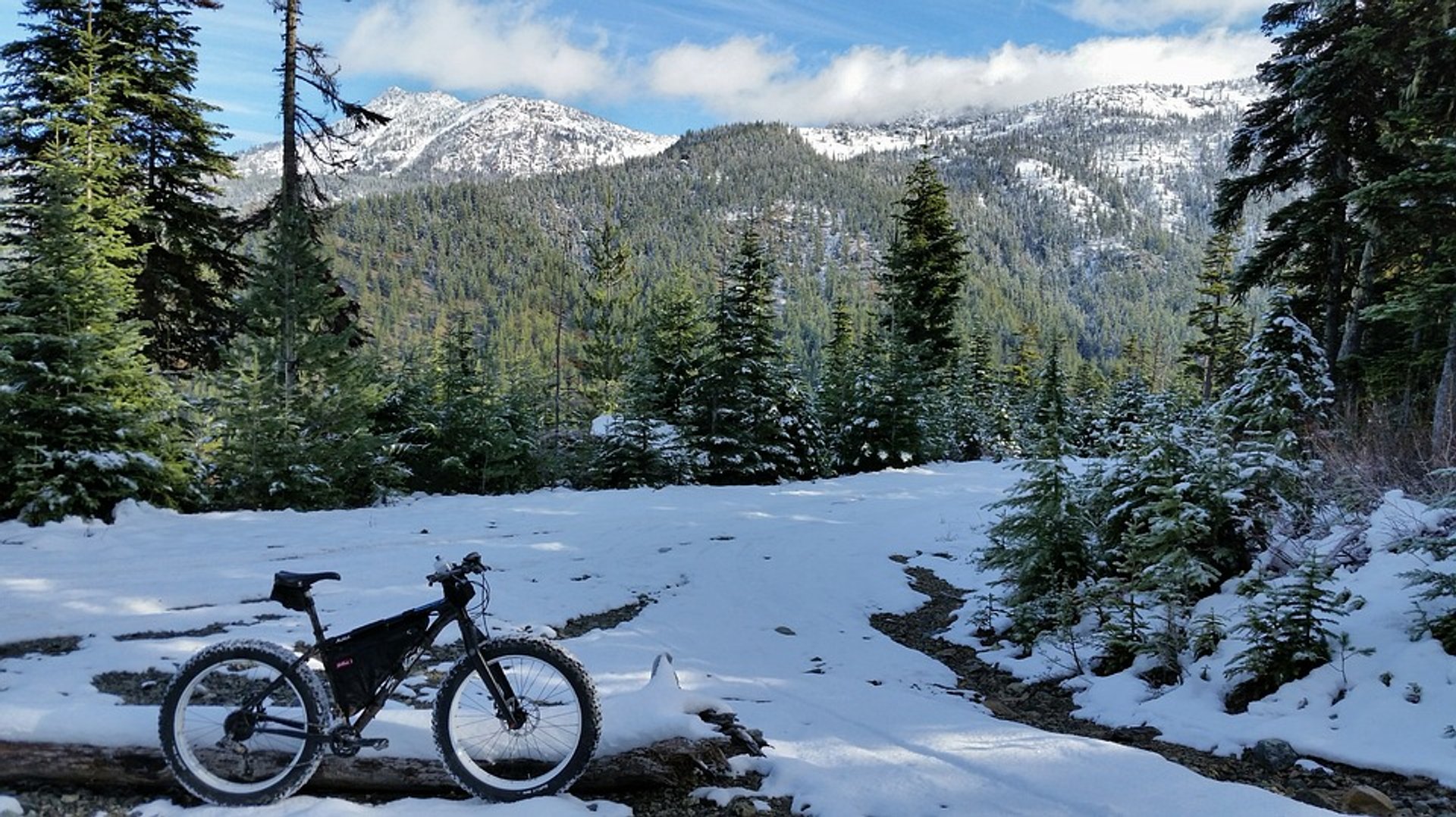 Biciclette invernali in montagna