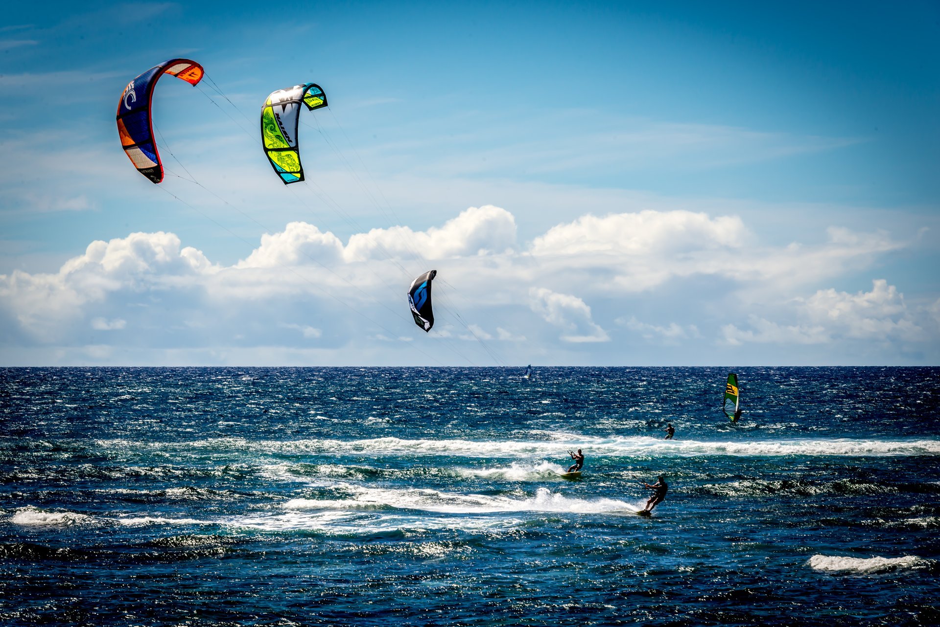 Kitesurf et planche à voile