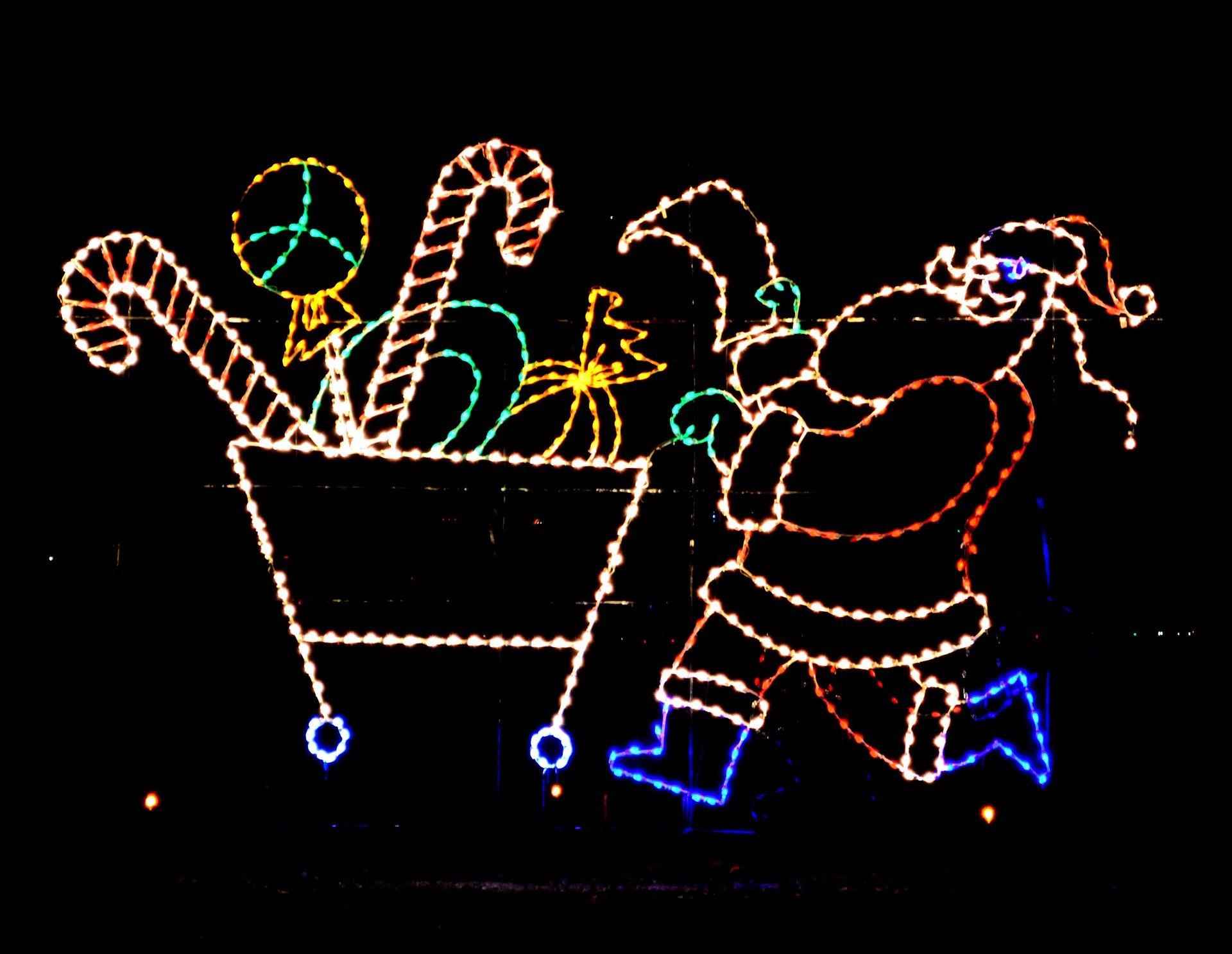 Weihnachtslichter in der Nähe Maryland