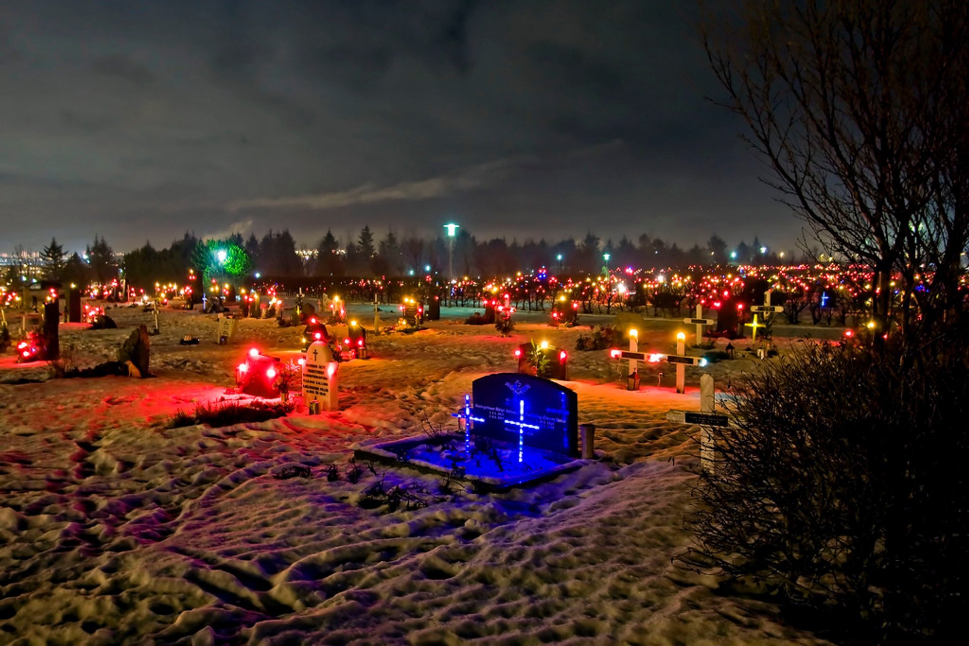 Illuminated Gravestones