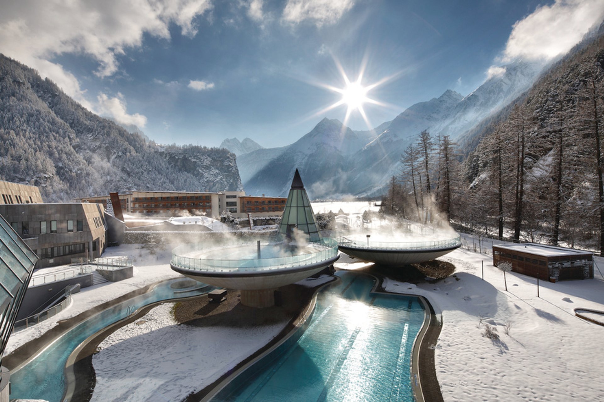 Baños termales de invierno