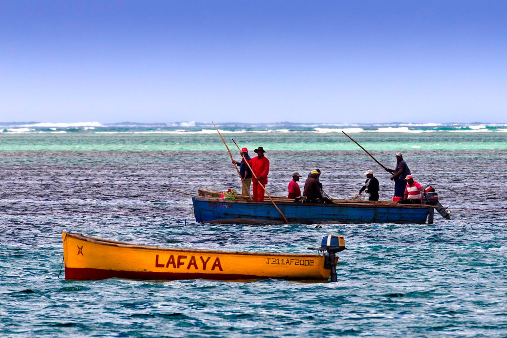 Temporada de pesca em profundidade do mar