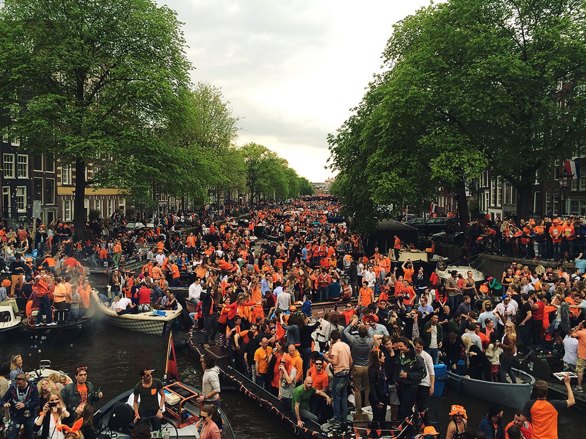 Celebrating King's Day In The Netherlands (Koningsdag)