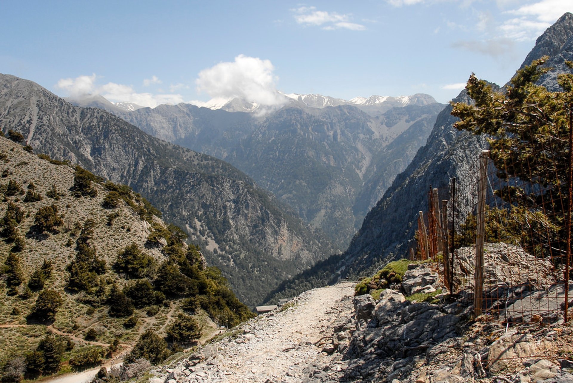 Wandern im Nationalpark der Samaria-Schlucht