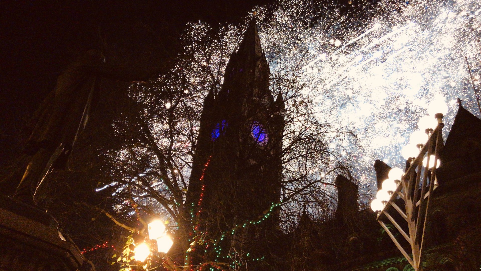 Noite de Ano Novo em Manchester