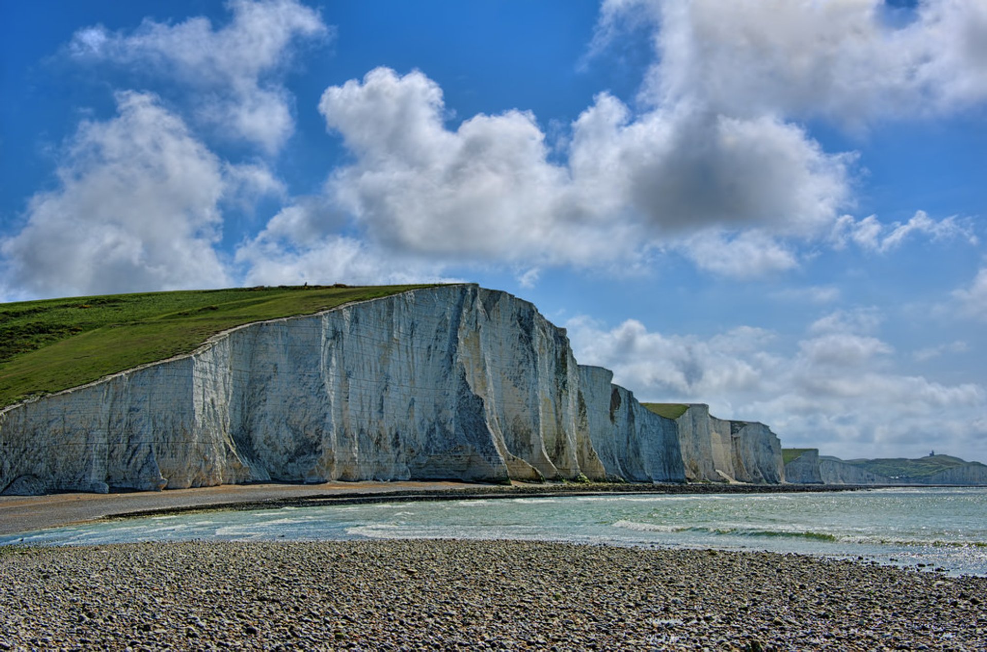 Les falaises de tilleul de East Sussex