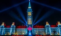 Espectáculo de sonido y luz en la colina del Parlamento