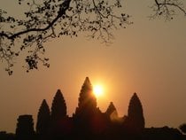 Amanhecer e pôr-do-sol em Angkor Wat
