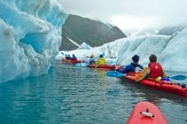 Kayak en los fiordos de Kenai
