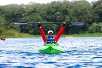 Rafting e kayak di acqua bianca