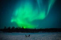 Luce settentrionale in Yellowknife