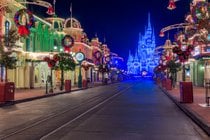Magia do natal em Disney World