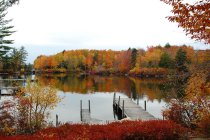 Der Winnipesaukee-See Herbstlaube
